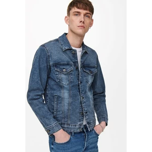 Only & Sons Erkek Kot Ceket Onscome Trucker Blue 22020757