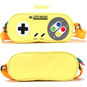 Gd 34 Nintendo Switch OLED Uyumlu Snes Desenli Çanta Sarı