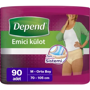 Emici Külot Kadın M Orta Boy 90 Adet (70-105 Cm)