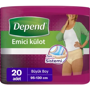 Emici Külot Kadın L Büyük Boy 20 Adet (95-130 Cm)