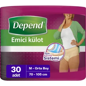Emici Külot Kadın M Orta Boy 30 Adet (70-105 Cm)
