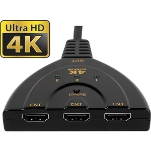 2151 4k Hdmi Switch Çoklayıcı Çoğaltıcı 3 Port Ultra Hd