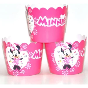 Kelebek Oyuncak Minnie Mouse Cupcake (Muffin) Kabı (25 Adet)