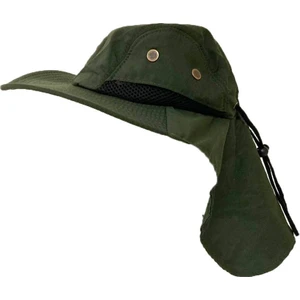 Anamur Naturel Haki Renk Ayarlanabilir Özellikli Safari Trekking Şapkası