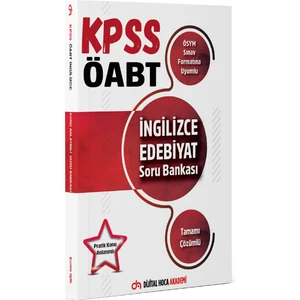 Dijital Hoca Akademi Öabt Ingilizce Öğretmenliği Edebiyat Pratik Konu Anlatımlı Tamamı Çözümlü Soru Bankası