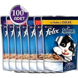 Kedi Yaş Mama Karışık 100 Adet 85gr