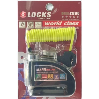 Espada World Class Locks 110 Db Siyah Alarmlı Disk