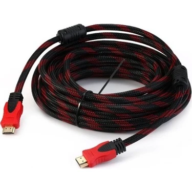 Maxgo 2097 HDMI Kablo 5 Metre 3D 4K Full HD Siyah-Kırmızı Dayanıklı