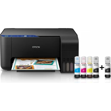 Epson Ecotank L3151 Tarayıcı + Fotokopi + WiFi- Direct Mürekkep Püskürtmeli Tanklı Yazıcı