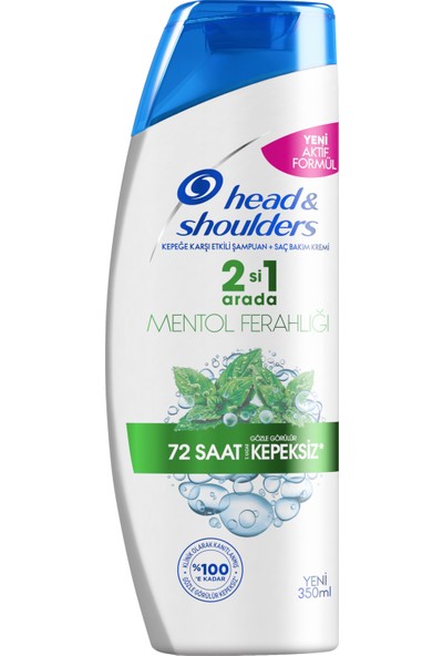 Head & Shoulders Mentol Ferahlığı 2si1 Arada Kepeğe Karşı Etkili Şampuan 350ML
