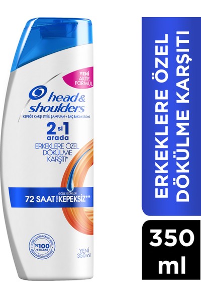 Head & Shoulders Erkeklere Özel 2’si 1 Arada Dökülme Karşıtı Kepeğe Karşı Etkili Şampuan 350ML