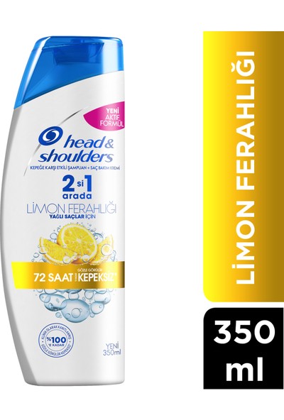 Head & Shoulders Limon Ferahlığı 2si1 Arada Kepeğe Karşı Etkili Şampuan 350ML