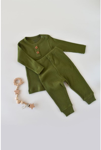 2D2B Baby Organik Modal Pantolon & Badi & Şapka Set