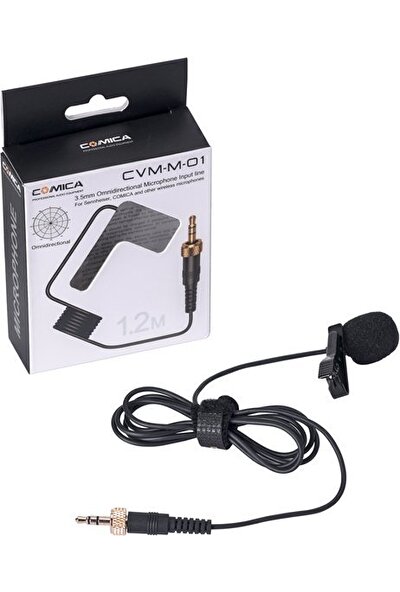 Comica Cvm-M-C1 3.5mm Kardioid Yaka Mikrofonu Seenheiser Için
