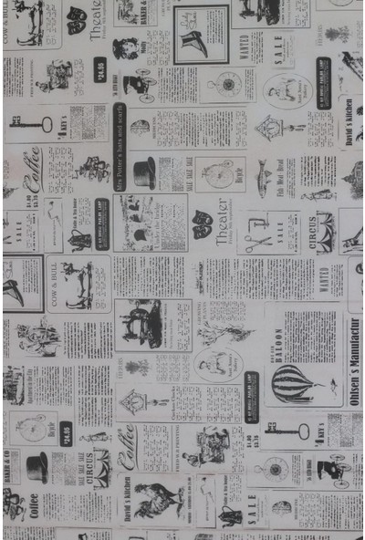 Demonte Craft Gazete Desen Pelur Kağıt 10 Adet (50X70)