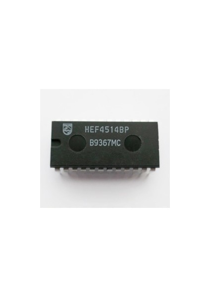 - HEF4514BP Decoder / Demultiplexer Entegre - 24 Bacaklı - Tüp - 5 Adet