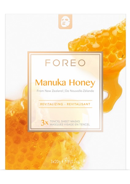 Manuka Honey Canlandırıcı 3'lü Kağıt Maske