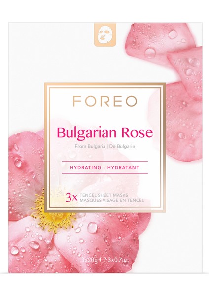 Bulgarian Rose Nemlendirici 3'lü Kağıt Maske