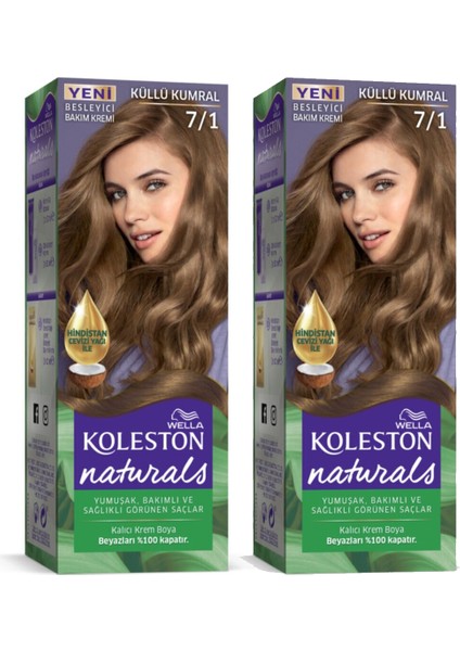 Koleston Naturals Saç Boyası Küllü Kumral 7/1 X2 Adet