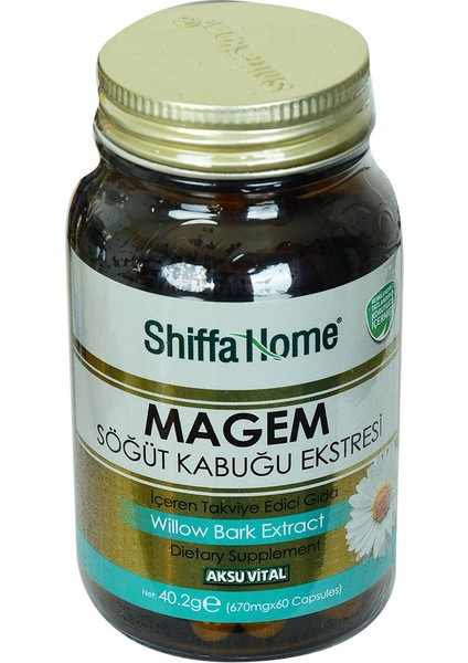 Shiffa Home Magem Söğüt Kabuğu Ekstresi 670 Mg X 60 Kapsül
