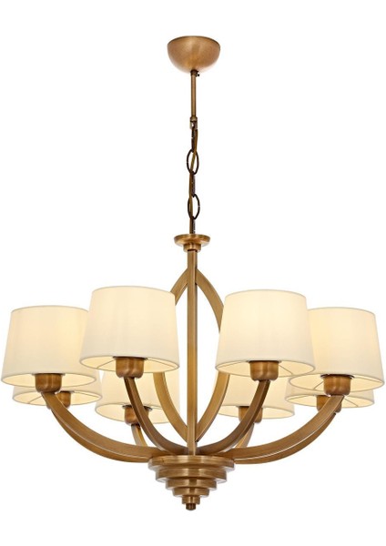 AV-60362-8ES Eskitme Kaplama Modern Avize E27 Metal Kumaş 65cm