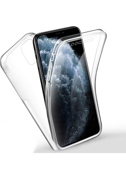 Apple iPhone 11 Kılıf Ön Arka Şeffaf Silikon 360 Enjoy