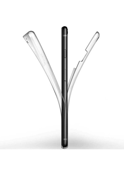 Apple iPhone 7 Plus Kılıf Ön Arka Şeffaf Silikon 360 Enjoy