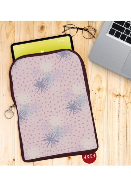 Gift Modern Art Tasarımlı Taşınabilir Koruyucu Tablet Kılıfı & Organizer Çanta - Bordo-3 fiyatları
