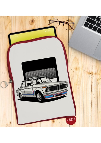 Gift Klasik Araç Tasarımlı Taşınabilir Koruyucu Tablet Kılıfı & Organizer Çanta - Kırmızı-11 fiyatları