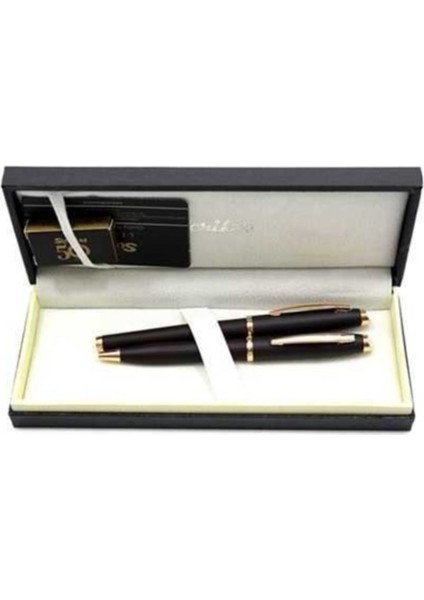 Scrıkss 39 Rose Gold Dolmakalem+Tukenmez Set