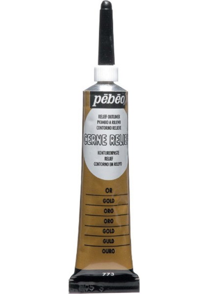 Pebeo Cam Boyası Kontur Altın Yaldız 20 ml Art 773