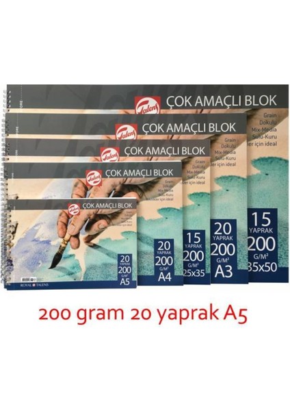 Cızım Bl. Talens A5 20YP.200GR. (T200A52000)