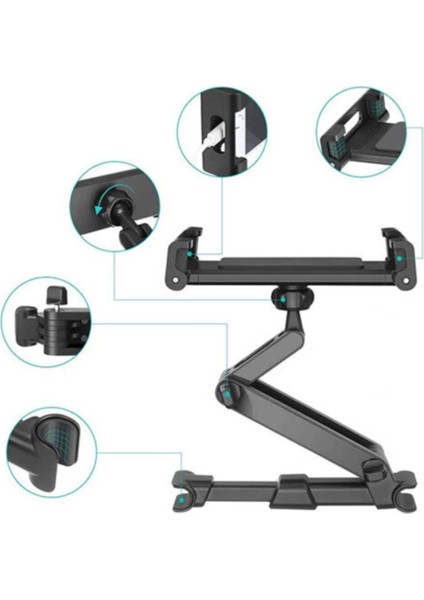 Araç Içi Koltuk Arkası Mesafe Ayarlı Tablet ve Telefon Tutucu modelleri