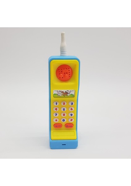 Sesli Işıklı Eğitici Oyuncak Telefon - Sarı Mavi