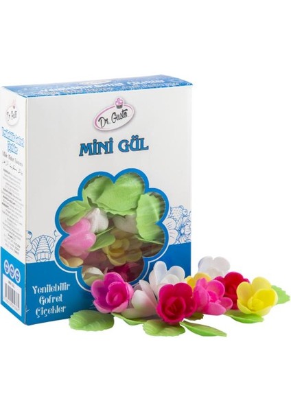 Yenilebilir Renkli Mini Gül