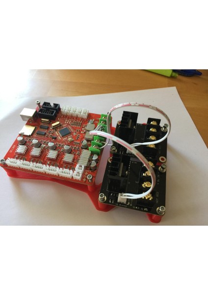 Anet A6 Optimize Edilmiş Anakart ve Çift Mosfet Tutucu Plastik Aparat