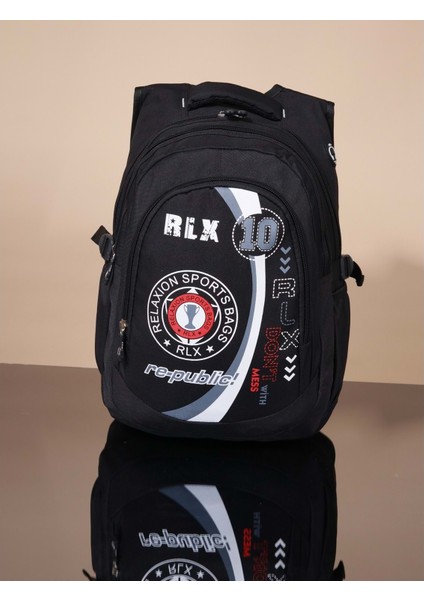 1058 Anatomik Yarasa Sırt Okul Çantası NKT01058 Siyah Beyaz Tek Ebat fiyatları