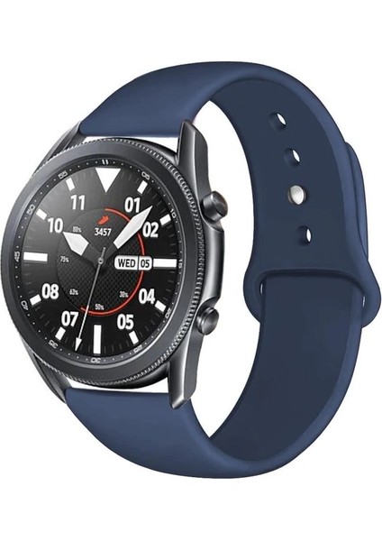 ​​​​samsung Galaxy Watch 42MM Kordon Silikon Spor Kordon Lacivert