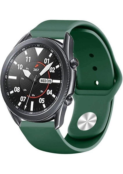 Amazfit Pace 1 / 2 Kordon Silikon Spor Kordon Koyu Yeşil