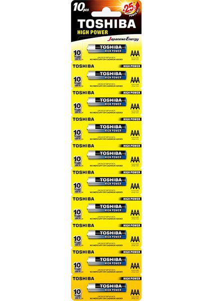 Aaa Alkalin Ince Kalem Pil 10LU Paket (Tekli Yirtmali)