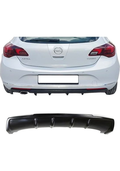 Opel Astra J Hb Rieger Difüzör Piona Black 2012 - 2015 Plastik