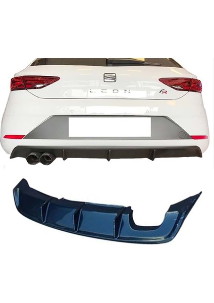 Seat Leon Mk3.5 Custom Difüzör P Black 2017+ Sol Çiftli Çıkış Plastik fiyatları