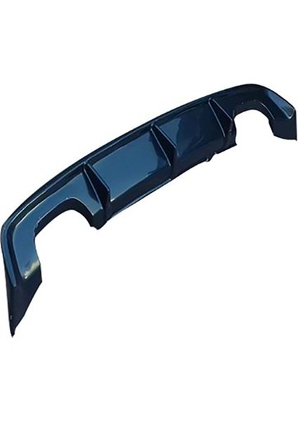 Seat Leon Mk3.5 Custom Difüzör P Black 2017+ Sağ Sol Çiftli Çıkış Plastik