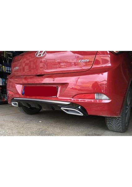 Hyundai I20 Sport P Black Difüzör + Krom Egzos Ucu 2014+ Plastik fiyatları