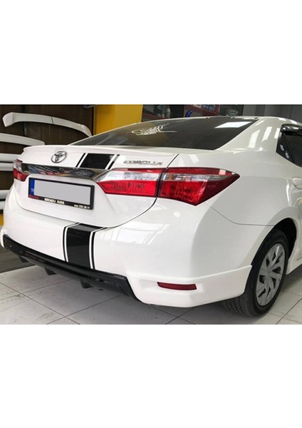 Toyota Corolla Twin Difüzör Piona Black 2013 - 2019 Plastik modelleri