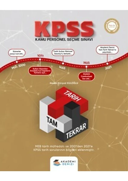 Akademi Denizi Yayınları Akademi Denizi KPSS Tam Tarih Tekrarı Ders Notları