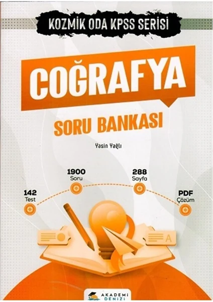 Akademi Denizi Yayınları Akademi Denizi KPSS Coğrafya Kozmik Oda Soru Bankası