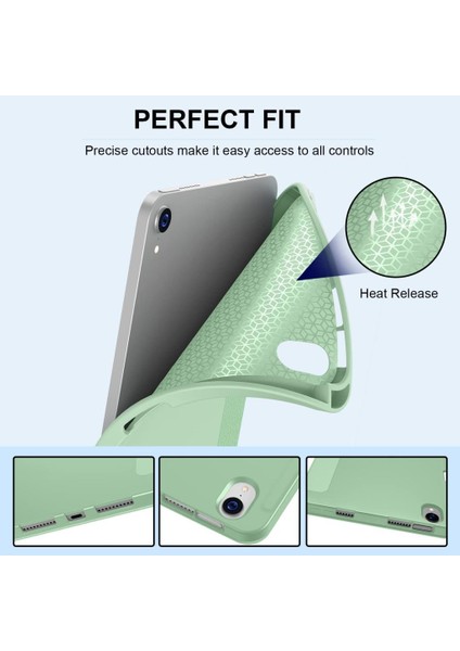 Apple iPad Mini 7 Mini 6 Kılıf Kalem Bölmeli Smart Case 2021-2024