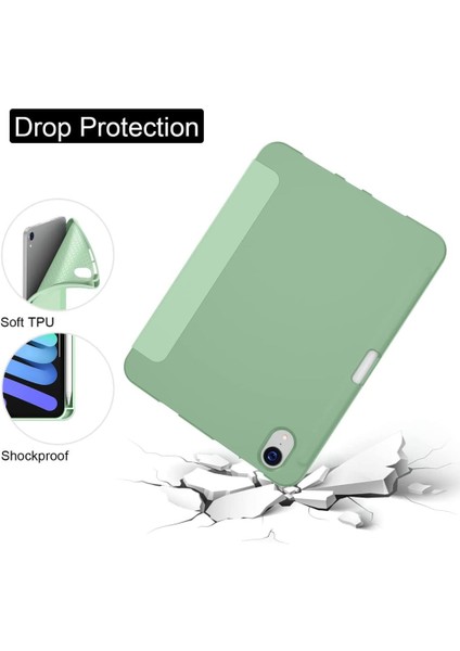 Apple iPad Mini 7 Mini 6 Kılıf Kalem Bölmeli Smart Case 2021-2024