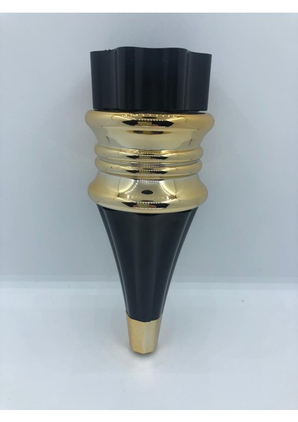 Hürrem, 20 cm Siyah-Gold Plastik Koltuk,mobilya Ayağı (4 Adet) modelleri